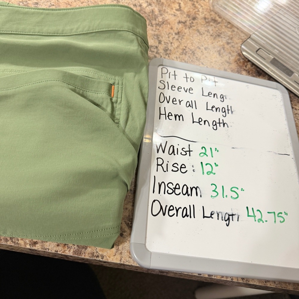 Alpine Parrot Ponderosa Mountain Hiking Pants Green Orange Size 18 Plus Stretch - Picture 11 of 11